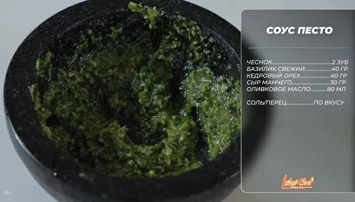 Шницель из перца рамиро с соусом песто - рецепт от Константина Ивлева