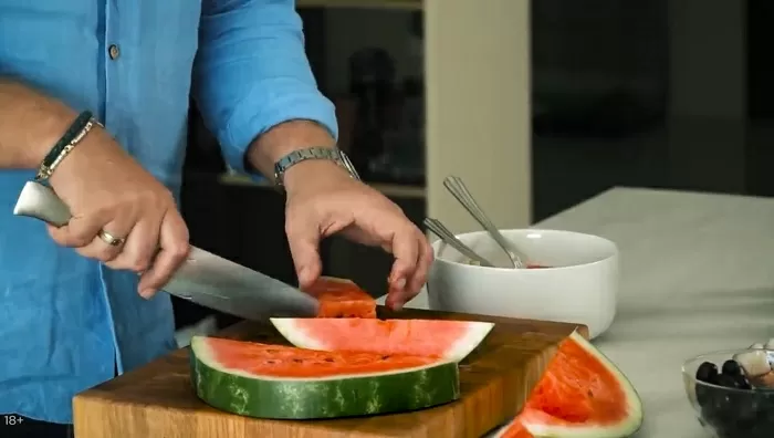 Салат с арбузом и сыром фета - рецепт от Константина Ивлева