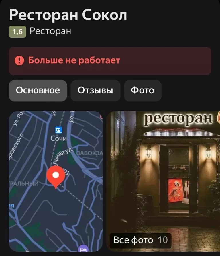 А что с заведением Сокол стало после программы?