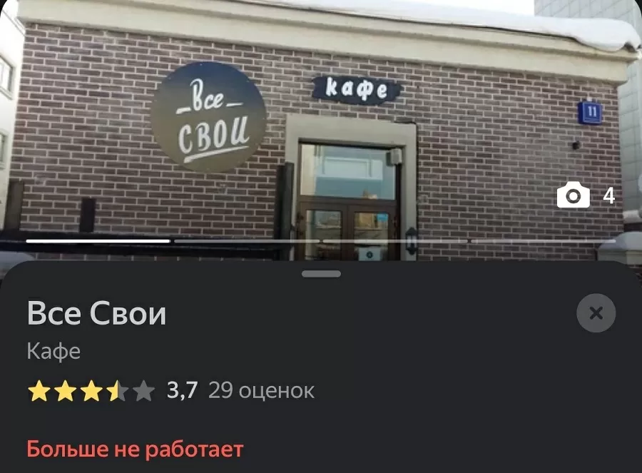 А что с заведением Все свои стало после программы?